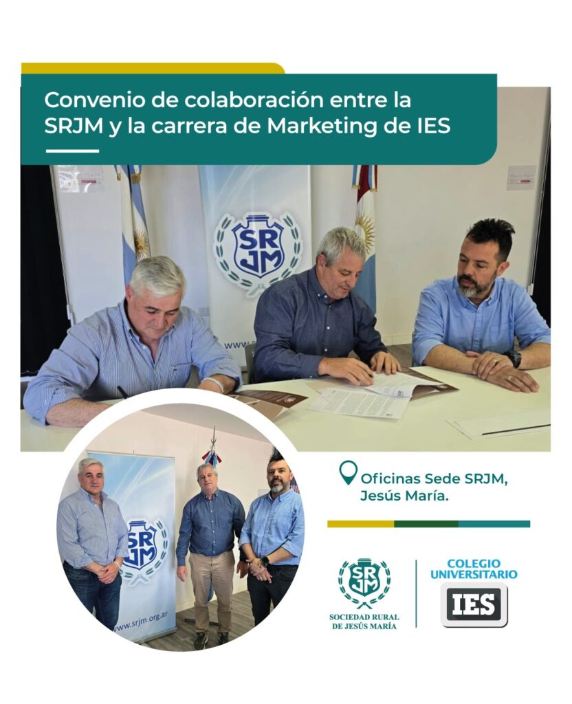 CONVENIO DE COLABORACIÓN ENTRE LA SRJM Y LA CARRERA DE MARKETING DE IES