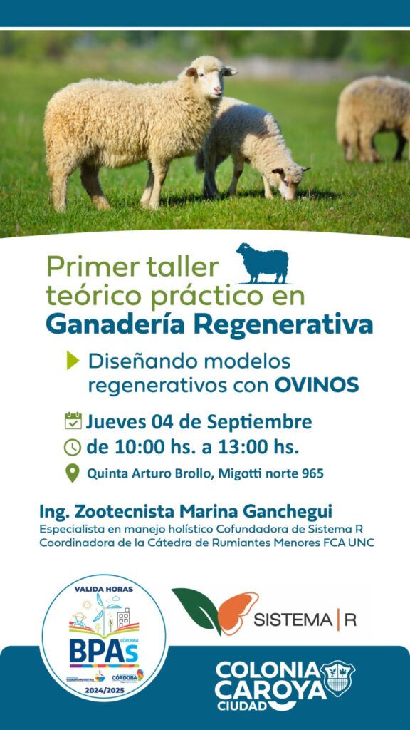 Se pregrograma el Taller en Ganadería regenerativa
