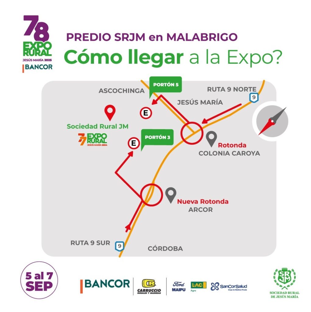 CÓMO LLEGAR A LA 78 EXPO RURAL DE JESÚS MARÍA