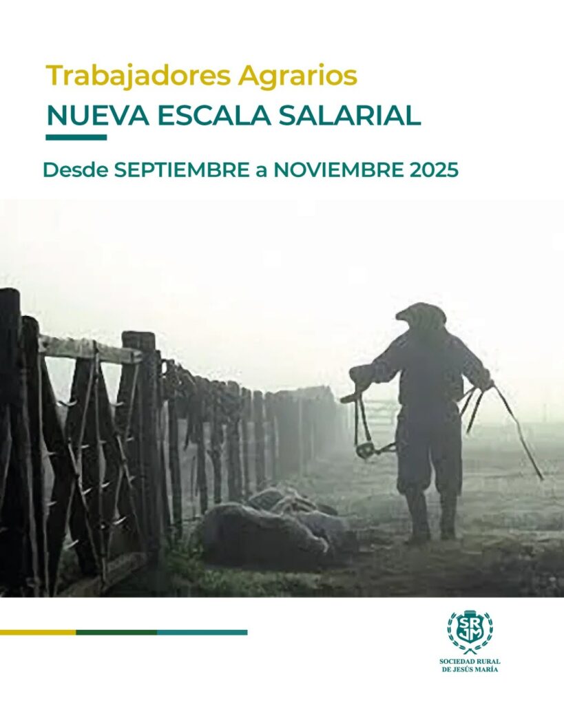 TRABAJADORES AGRARIOS: NUEVOS BÁSICOS DESDE SEPTIEMBRE A NOVIEMBRE 2025