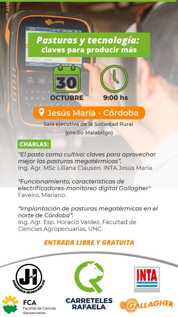 CHARLA «PASTURAS Y TECNOLOGÍA»