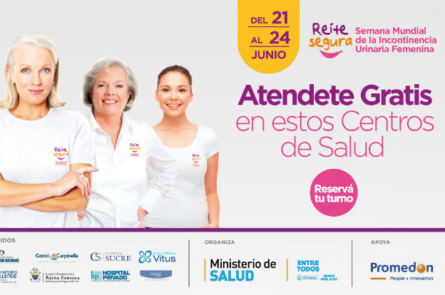Campaña “Reíte segura”, sobre incontinencia urinaria femenina
