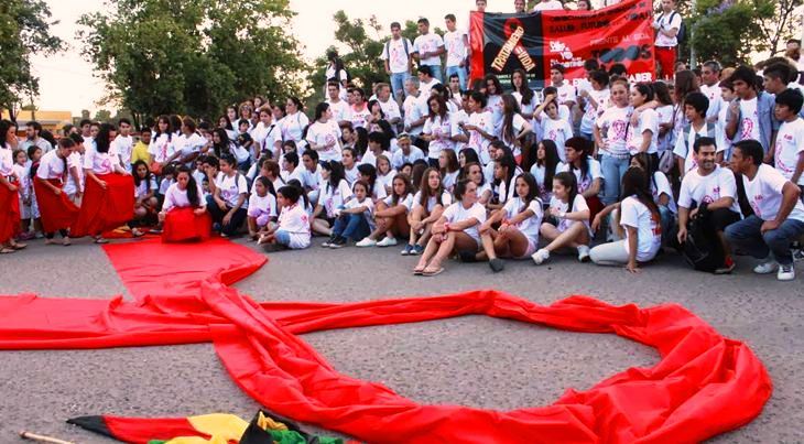 Marcha de las 1000 remeras en Jesús María.