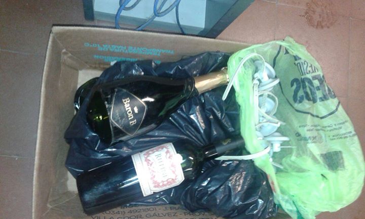 Presa por robar Alcohol