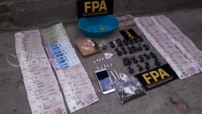 La FPA incautó mas de 1000 dosis de droga en Alto Alberdi.