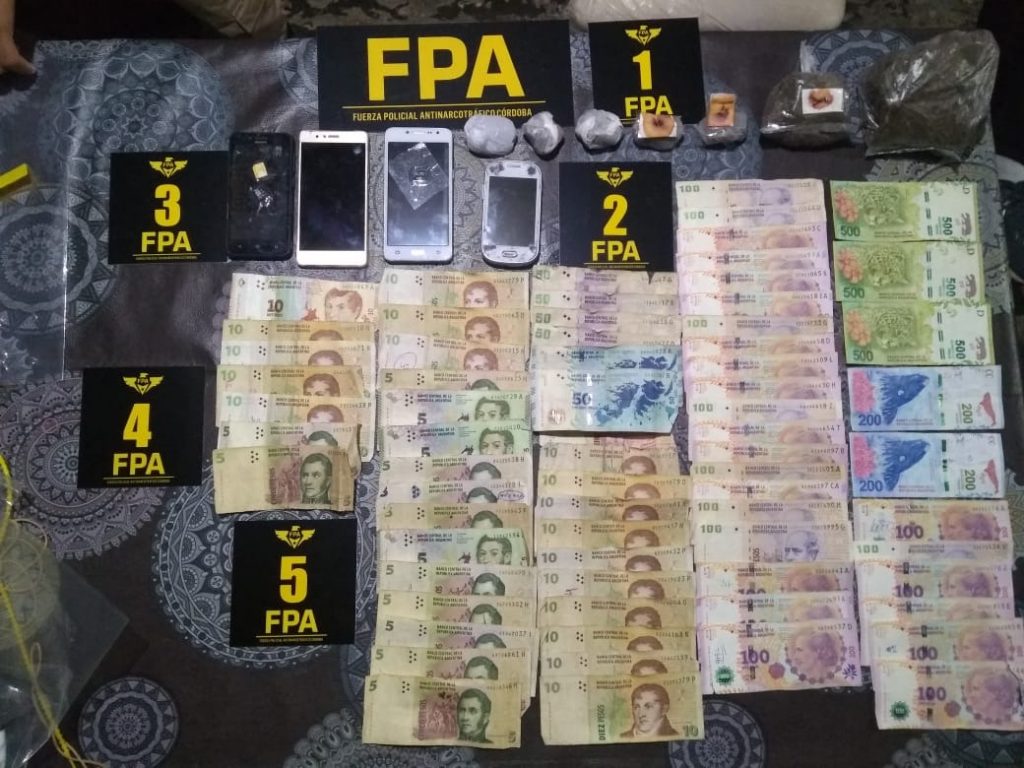Secuestraron mas de 800 dosis de droga en Laboulaye.