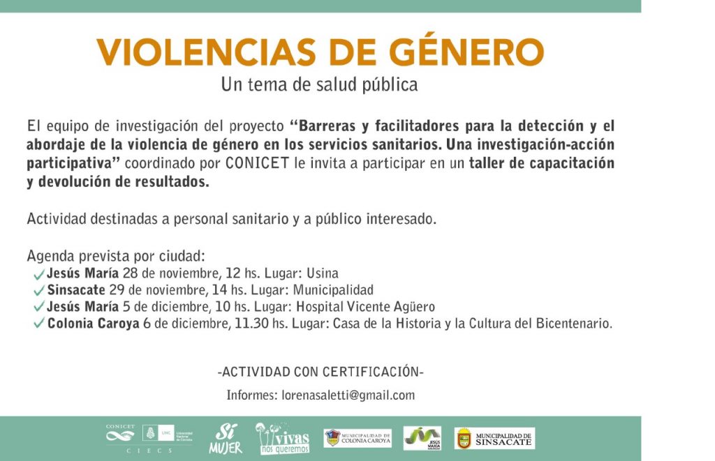 Taller de capacitación sobre Violencias de Género.