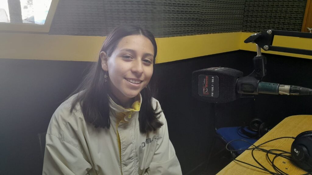 La pequeña Faustina Martino canta en vivo en #LaNorte