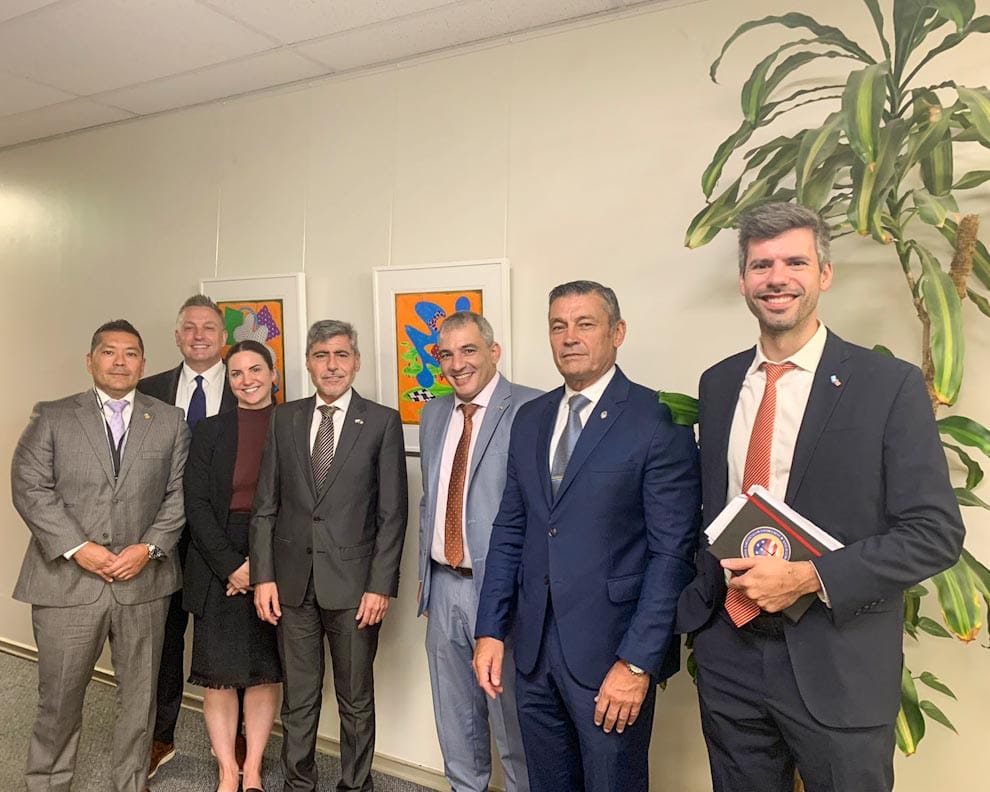 Quinteros se reunió con autoridades de la Oficina Internacional de Asistencia Antinarcóticos y Cumplimiento de la Ley, F.B.I y D.E.A, de Estados Unidos