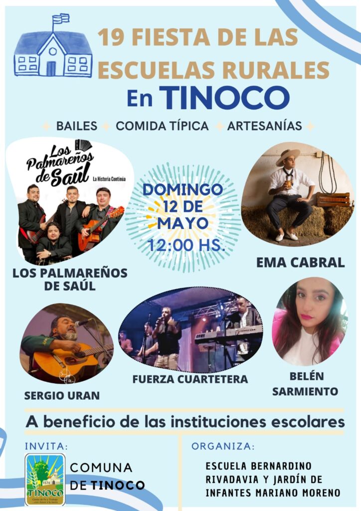 Llega la 19° edición de la Fiesta de las Escuelas Rurales de Tinoco