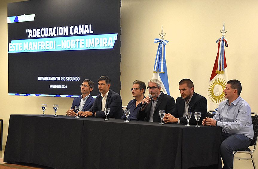 La Provincia licitó la obra de adecuación del Canal Este Manfredi – Canal Norte Impira