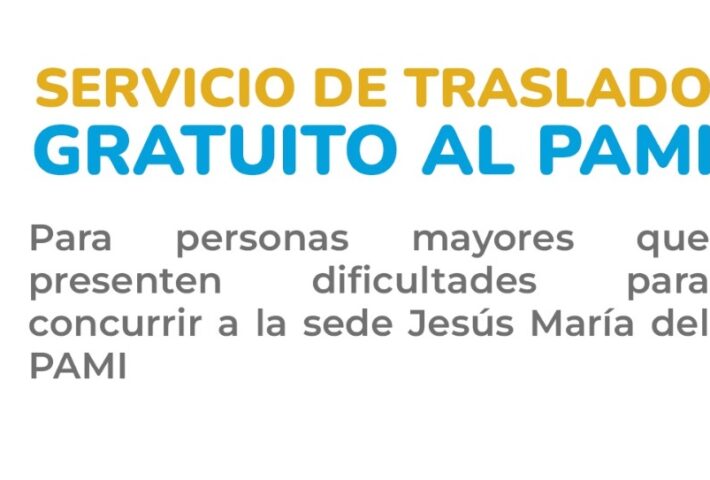 Servicio de transporte para realizar los trámites de cobertura de medicamentos en el PAMI