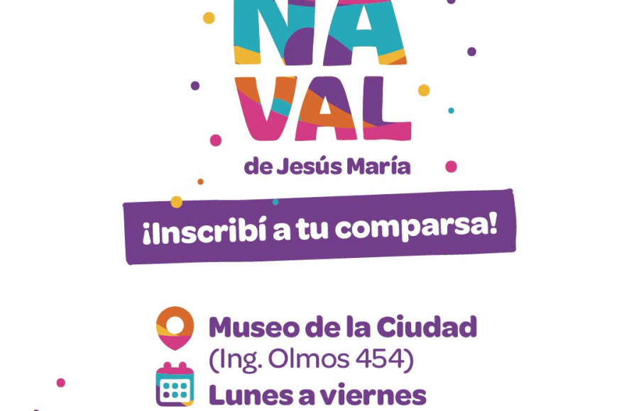 Carnavales de Jesús María: ya están abiertas las inscripciones para comparsas
