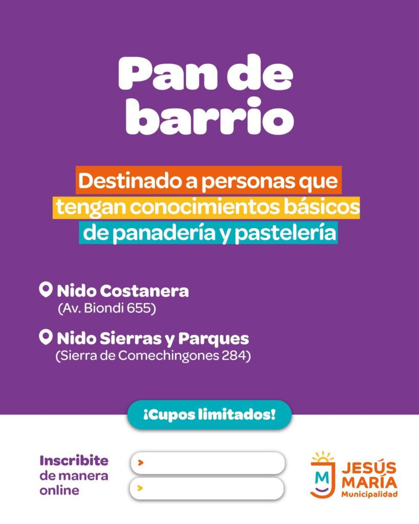 Jesús María impulsa la quinta edición del programa “Pan de Barrio”