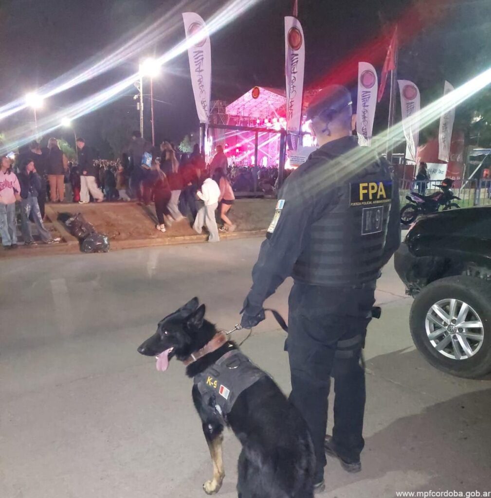 FPA SECUESTRÓ COCAÍNA Y MARIHUANA DURANTE UN RECITAL EN VILLA CARLOS PAZ