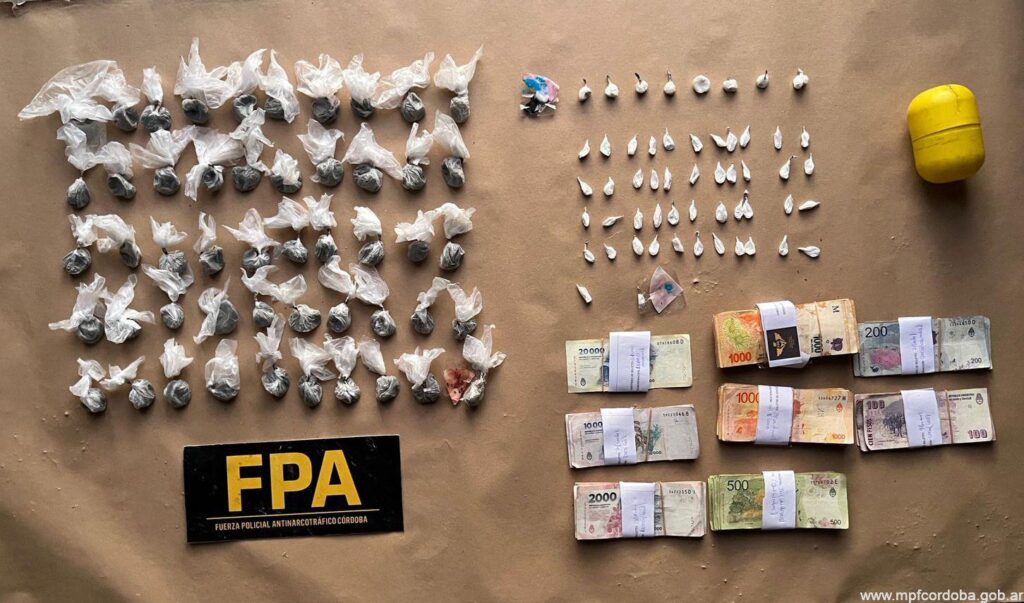 CÓRDOBA: FPA DESBARATÓ UN BÚNKER DE COCAÍNA Y MARIHUANA. UN DETENIDO