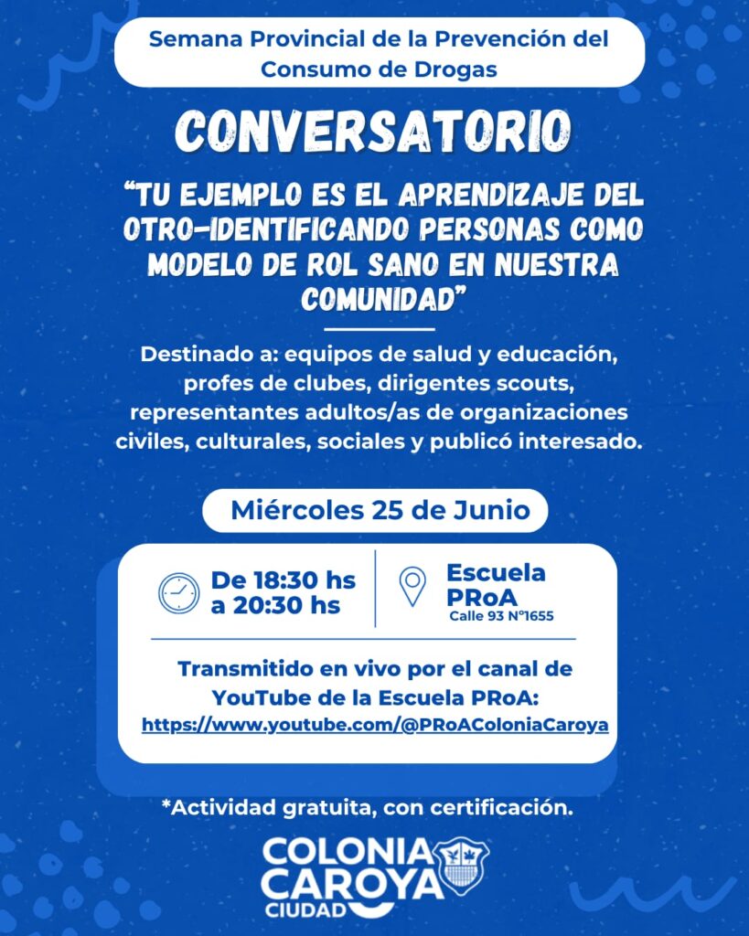 Adhesión a la Semana de la Prevención del Consumo de Drogas