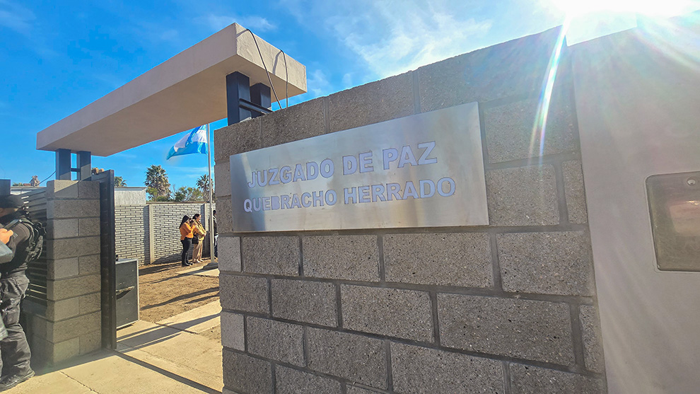 Inauguraron la sede del juzgado de paz en Quebracho Herrado