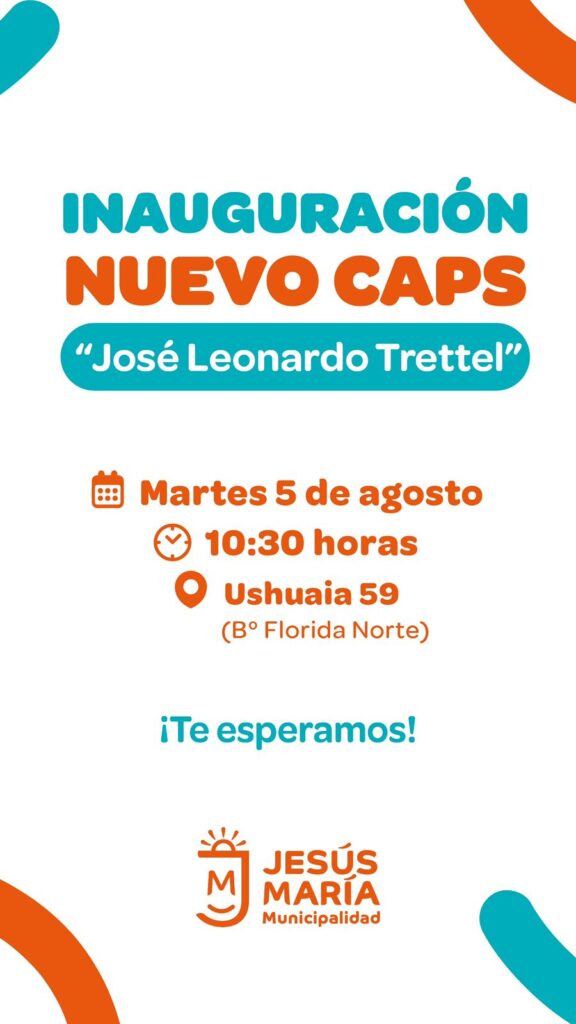 Jesús María inaugura el nuevo CAPS en barrio Florida Norte